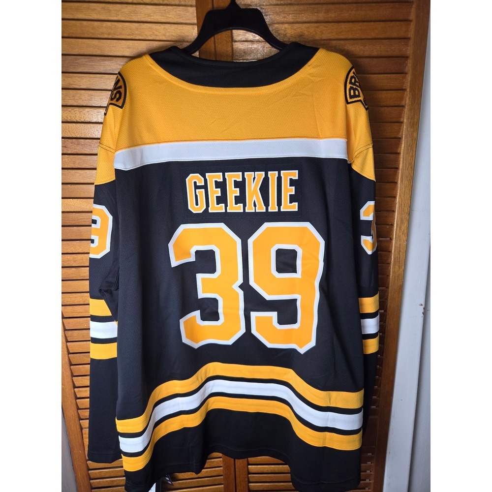Boston Bruins Morgan Geekie Fanatics Breakaway Home Jersey Mens 2XL - Picture 6 of 7